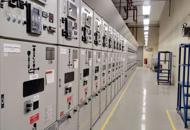 Industrial electrical control room